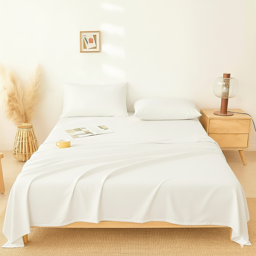 Flat Bedsheet – Plain & Elegant