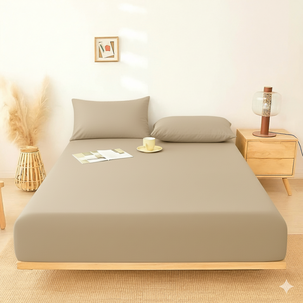 Fitted Bedsheet – Plain & Elegant