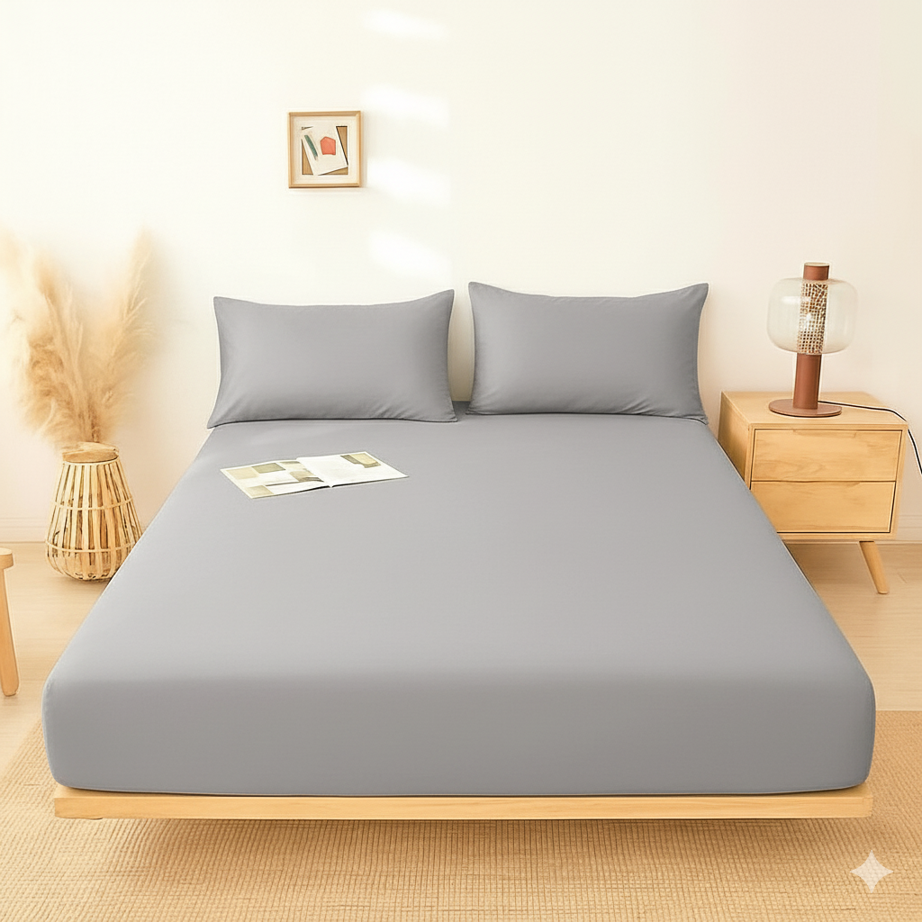 Fitted Bedsheet – Plain & Elegant