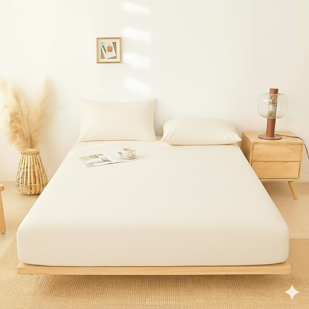 Fitted Bedsheet – Plain & Elegant