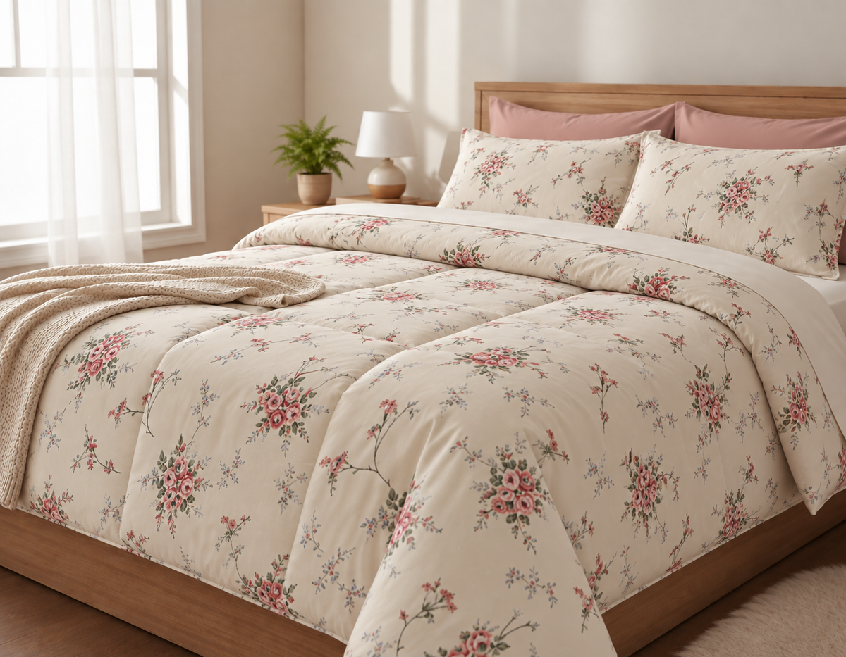 Printed Duvet Cover with 2 Printed Pillowcases – Stylish & Vibrant Design