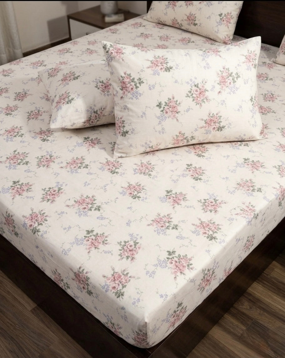 Fitted Printed Bedsheet – Stylish Printed Design
