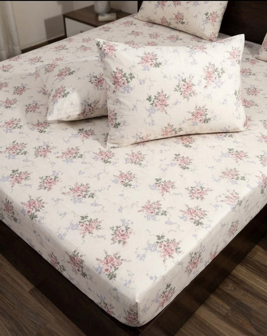 Fitted Printed Bedsheet – Stylish Printed Design