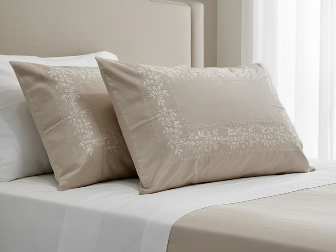 Embroidered Pillowcases – Elegant & Stylish