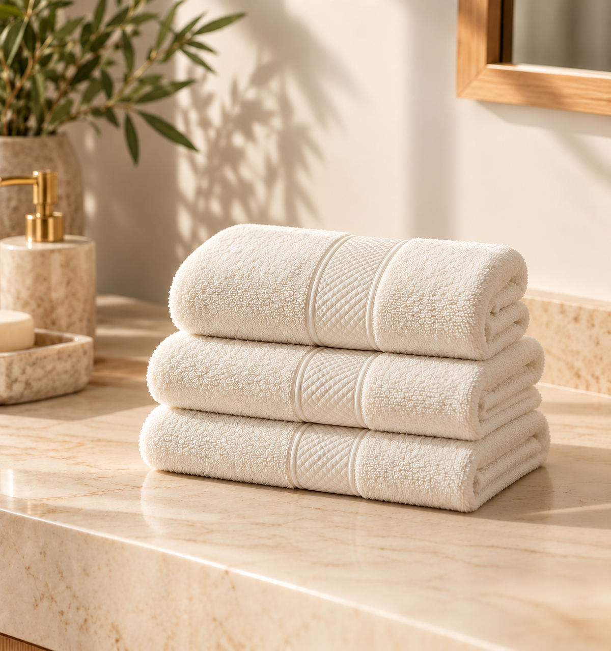 3-Piece Hand Towel Set – Soft & Absorbent