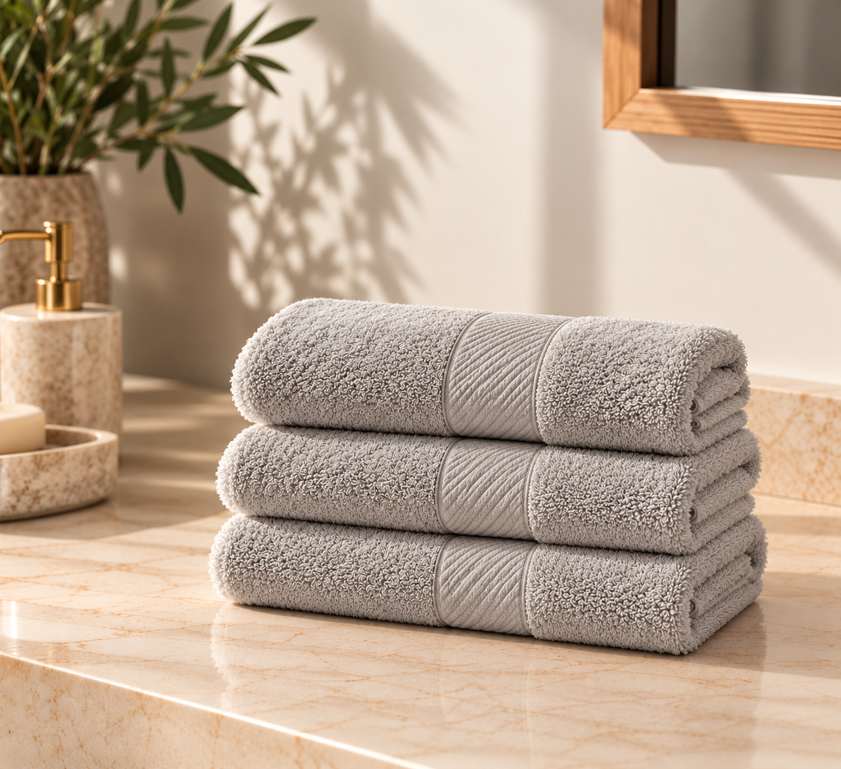 3-Piece Hand Towel Set – Soft & Absorbent