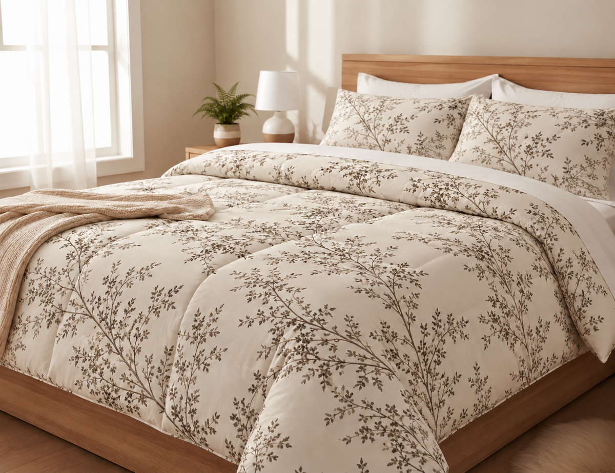 Printed Duvet Cover with 2 Printed Pillowcases – Stylish & Vibrant Design