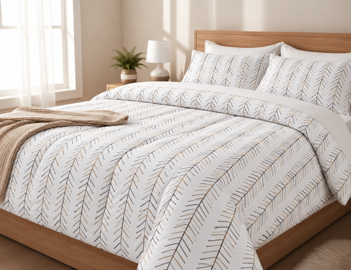 Printed Duvet Cover with 2 Printed Pillowcases – Stylish & Vibrant Design