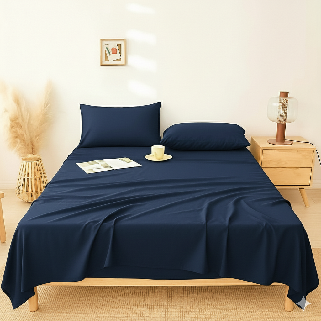 Flat Bedsheet – Plain & Elegant