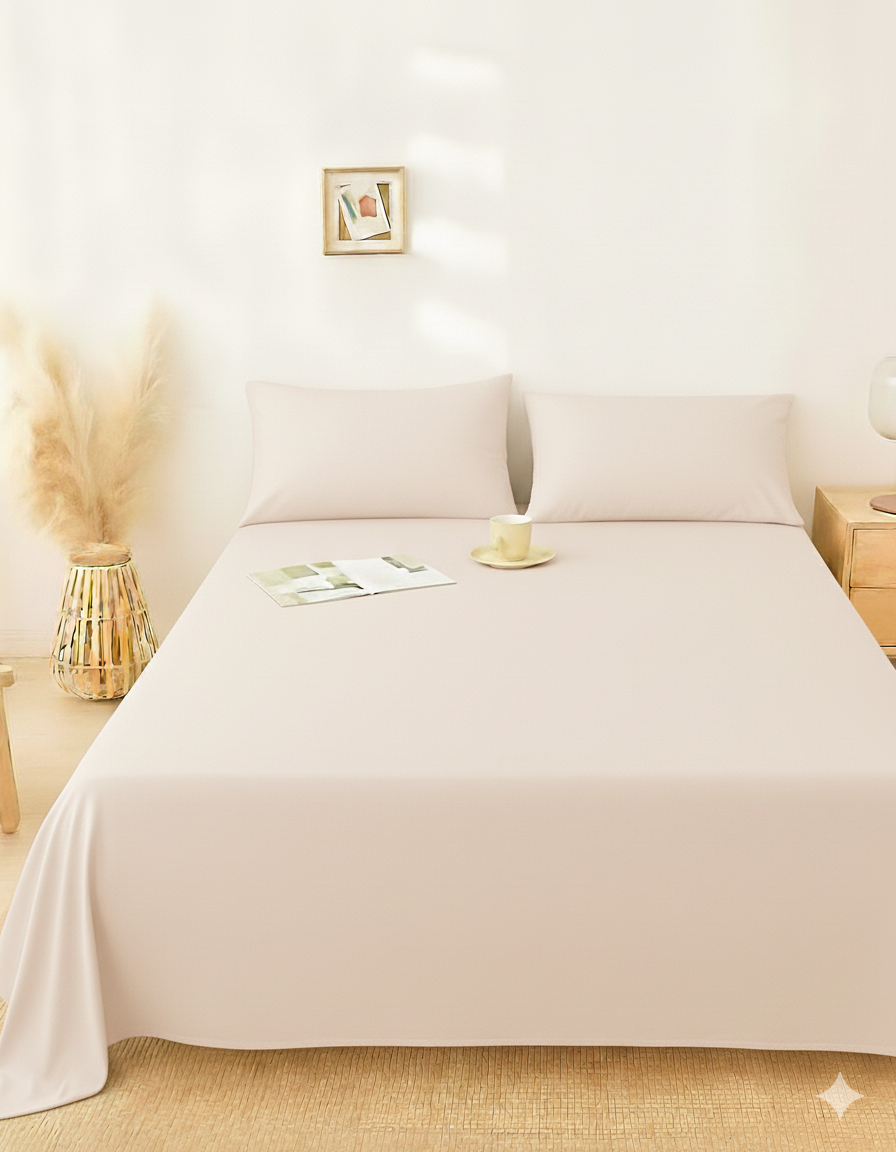 Flat Bedsheet – Plain & Elegant