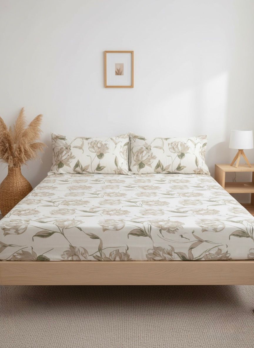 Fitted Printed Bedsheet – Stylish Printed Design