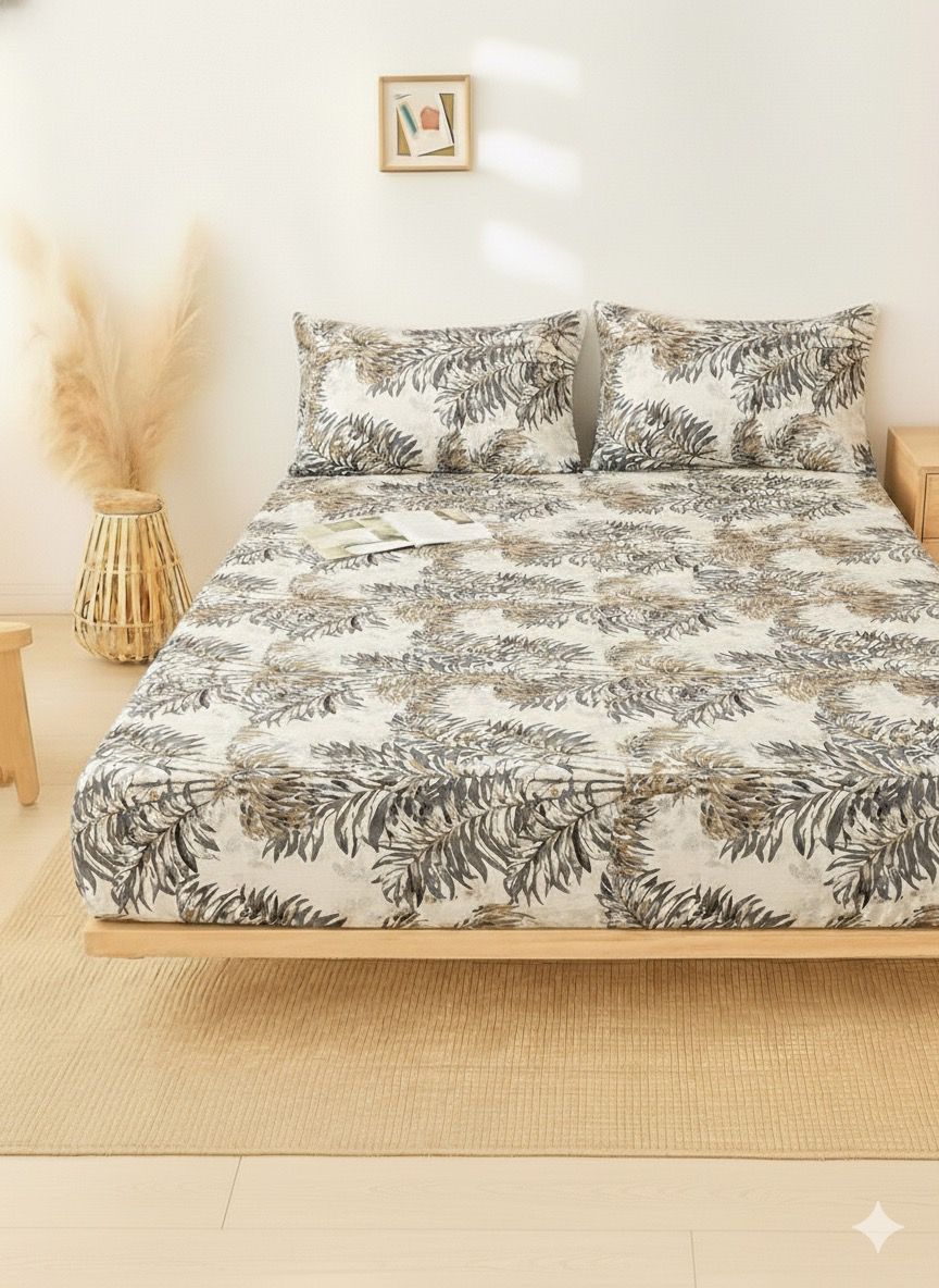 Fitted Printed Bedsheet – Stylish Printed Design