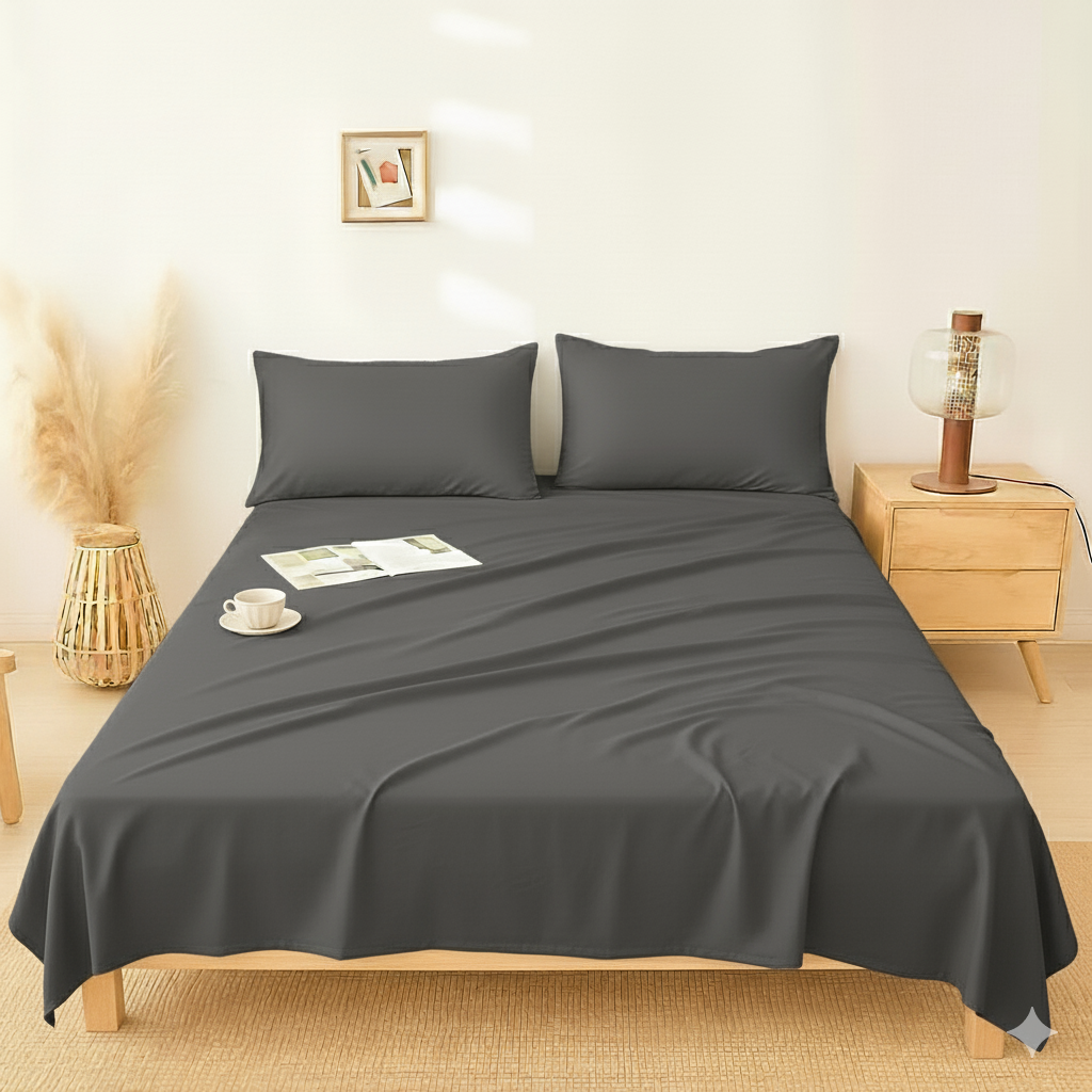 Flat Bedsheet – Plain & Elegant