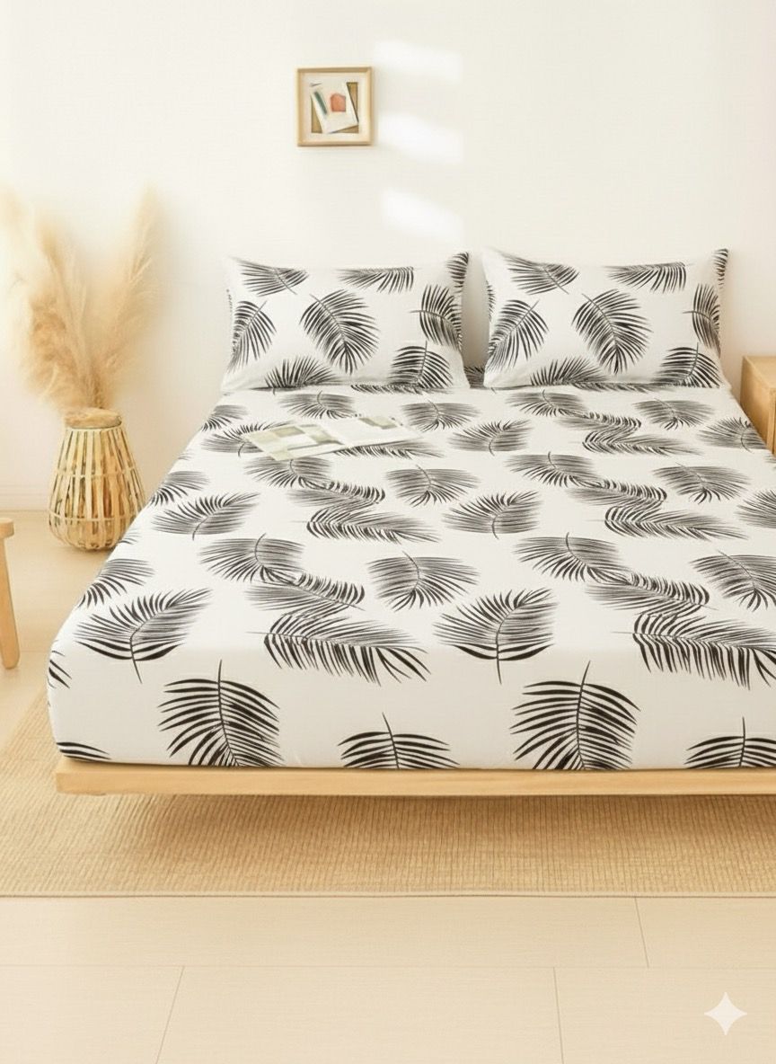 Fitted Printed Bedsheet – Stylish Printed Design