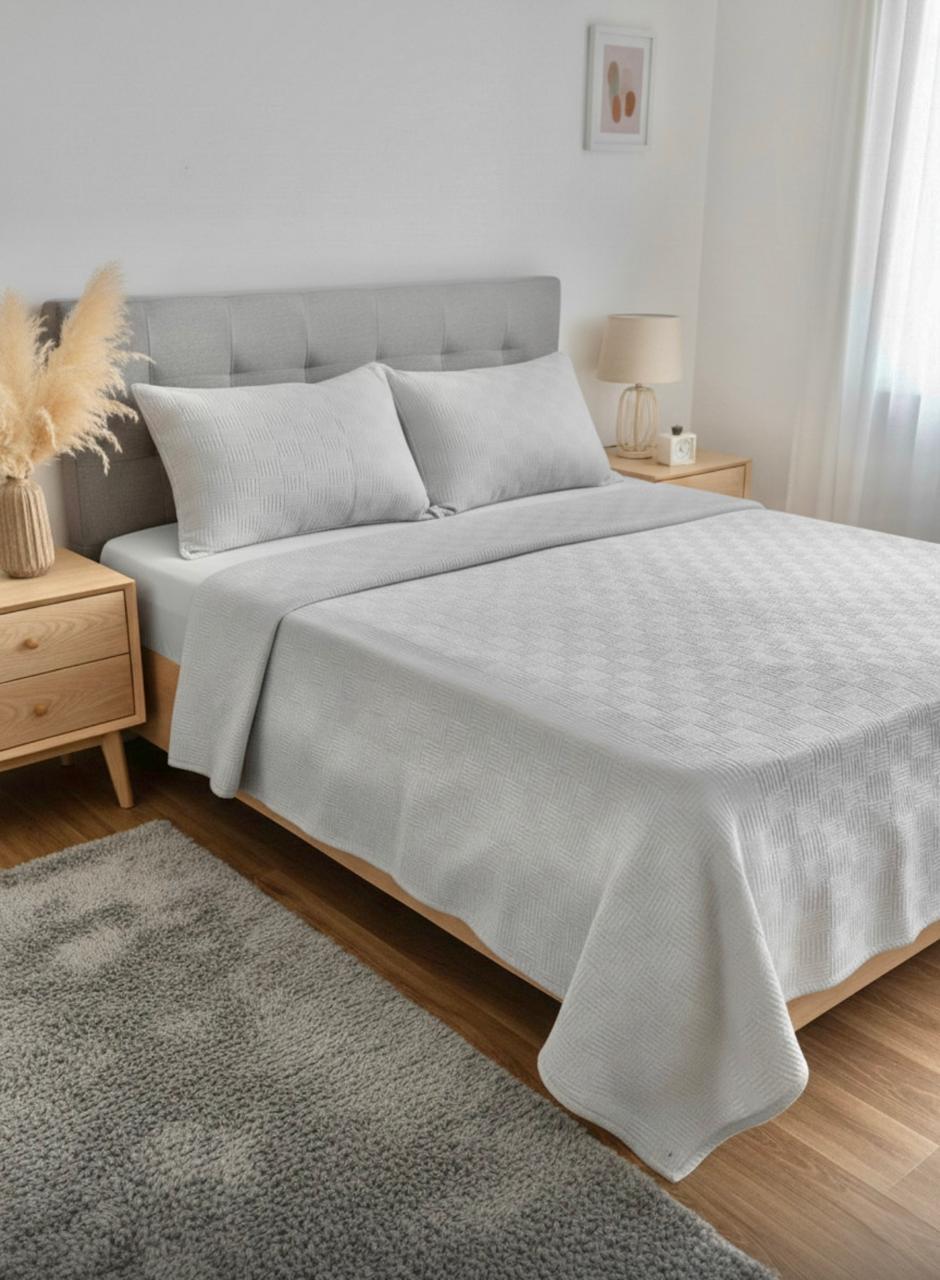 Waffle Bed Cover – Stylish & Textured